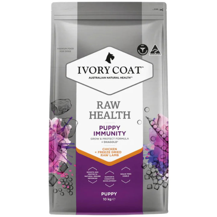 IVORY COAT INSPIRED BY RAW PUPPY IMMUNITY 100G 9PK