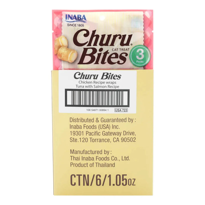 Inaba Cat Churu Bites Chk Wrap Tuna Scal 30g