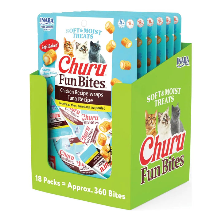 Inaba Cat Churu Fun Bite Chkn Wrap Tuna 