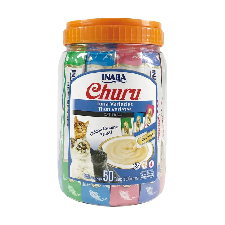 Inaba Cat Churu Puree Tuna Varieties 50pk