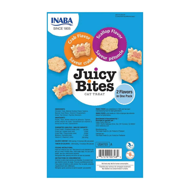 Inaba Cat Juicy Bites Scallop & Crab 34g 6pk (OM6) back