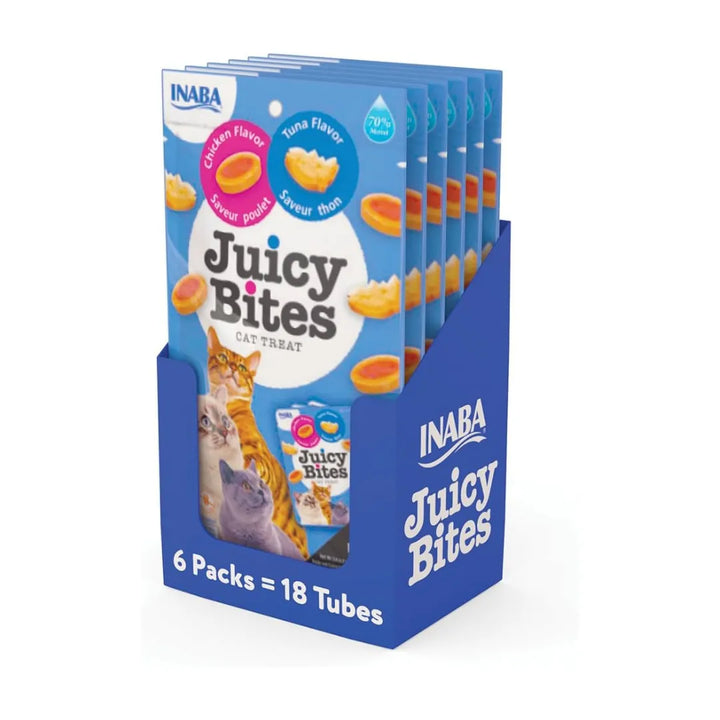 Inaba Cat Juicy Bites Tuna & Chicken 34g 6pk (OM6) packs