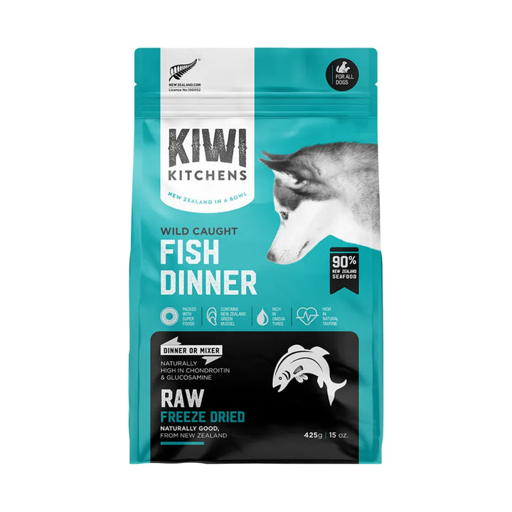 KIWI KITCHENS DOG FISH 375G 9PK