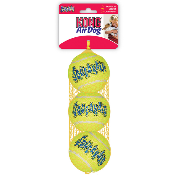 KONG DOG AIRDOG SQUEAKER BALLS MEDIUM