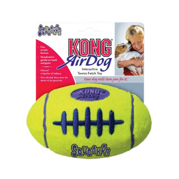 KONG DOG AIRDOG SQUEAKER FOOTBALL SMALL (ASFB3)
