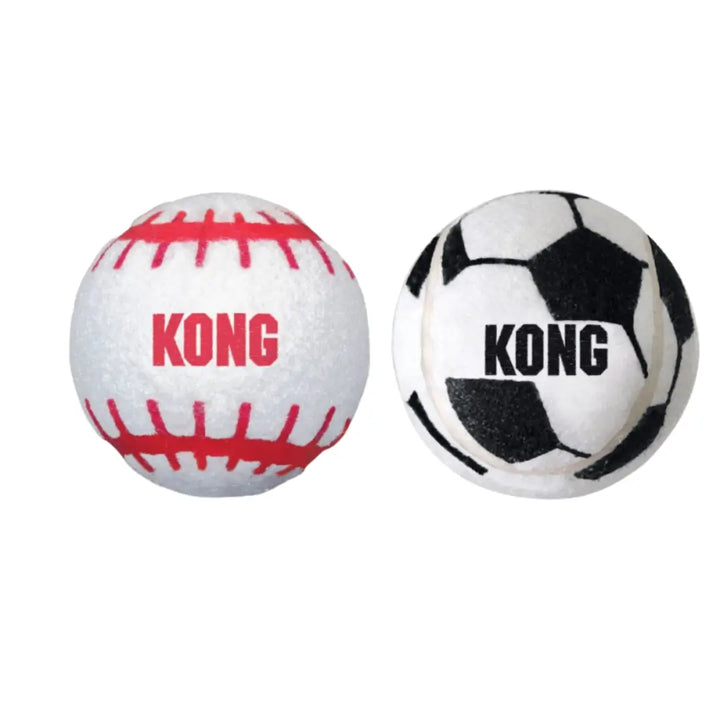 KONG DOG AIRDOG SPORT BALLS ASSORTED 2 PACK LARGE 