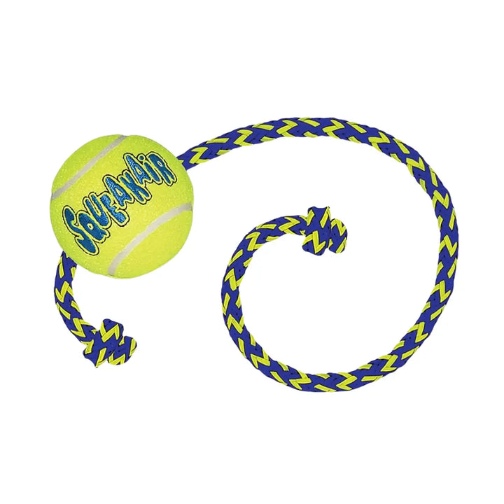 KONG Dog Airdog Squeaker Ball W/Rope Medium