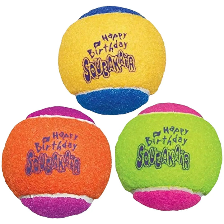 KONG DOG AIRDOG SQUEAKER BIRTHDAY BALLS