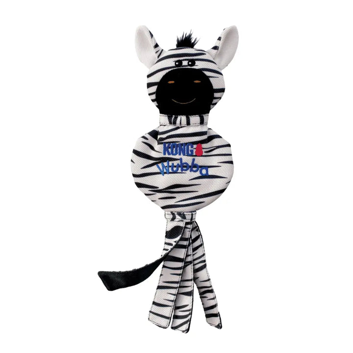 KONG DOG WUBBA NO STUFF ZEBRA LARGE