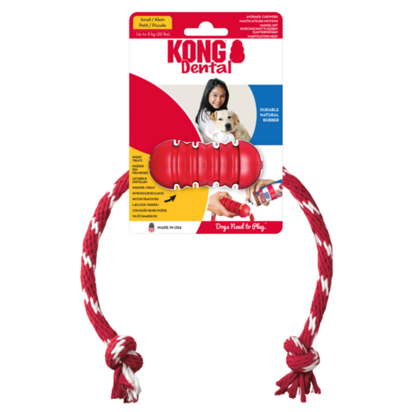 KONG DOG DENTAL WROPE SMALL (DK3)