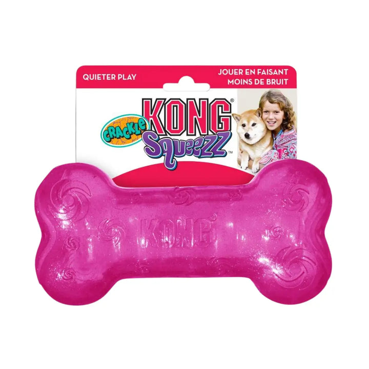 KONG Dog Squeezz Crackle Bone 2