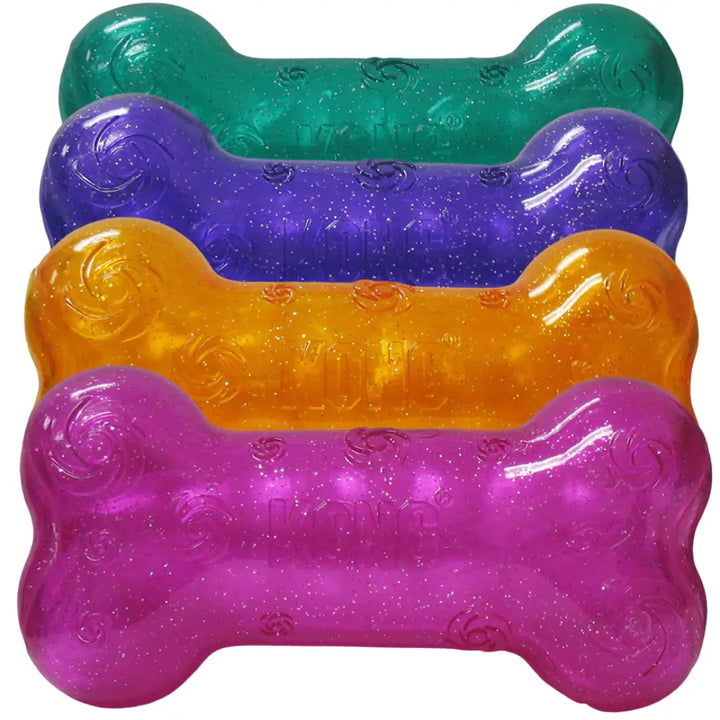 KONG Dog Squeezz Crackle Bone Medium