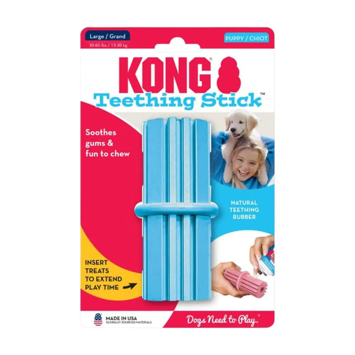 KONG PUPPY TEETHING STICK LARGE (KP13) blue