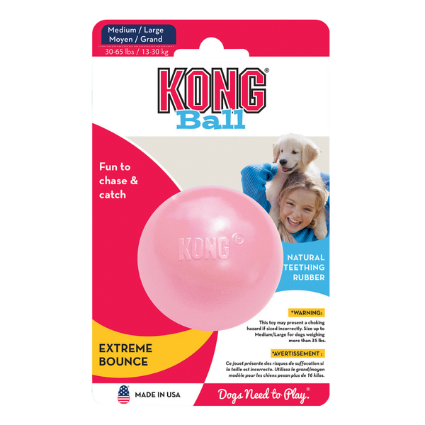 KONG DOG PUPPY BALL MEDIUM/LARGE (KPB1)