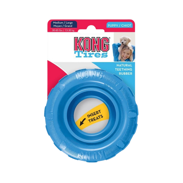 KONG DOG PUPPY TIRES MEDIUM/LARGE (KPT11)
