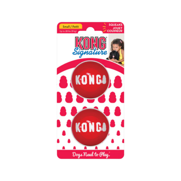 KONG SIGNATURE BALLS 2-PK SM (SKB3)