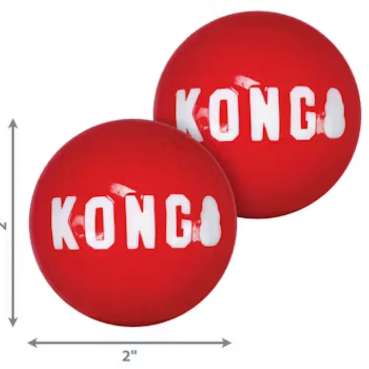 KONG Signature Balls 2-Pk Sm