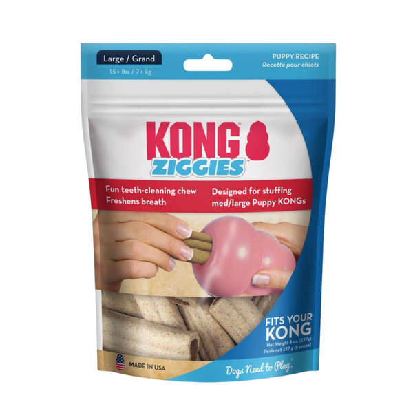 KONG DOG STUFF'N PUPPY ZIGGIES LARGE (XZ41)