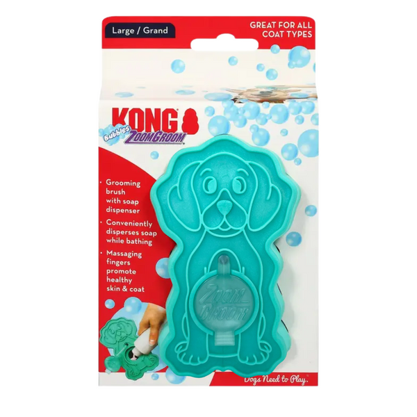 KONG ZOOMGROOM BUBBLES LG