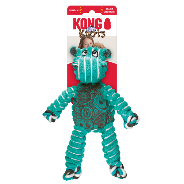 KONG FLOPPY KNOTS HIPPO MED/LGE (NKF14)