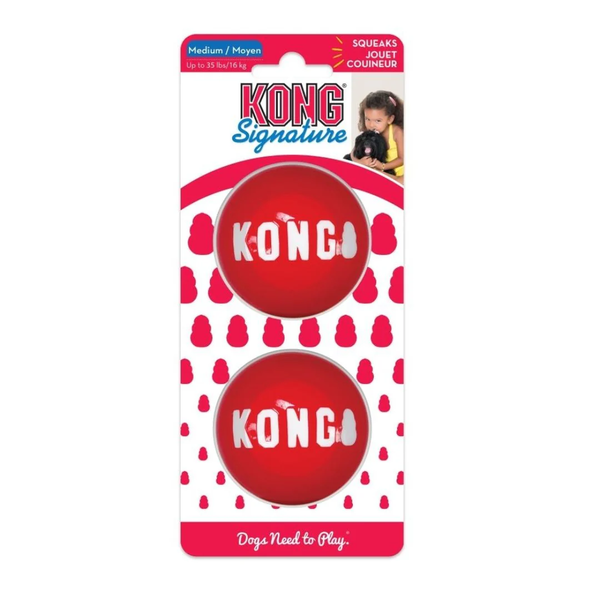 KONG Signature Balls 2-Pk Md (SKB2)