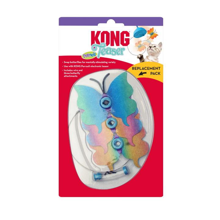KONG Teaser Purrsuit Butterfly Replacement Pack