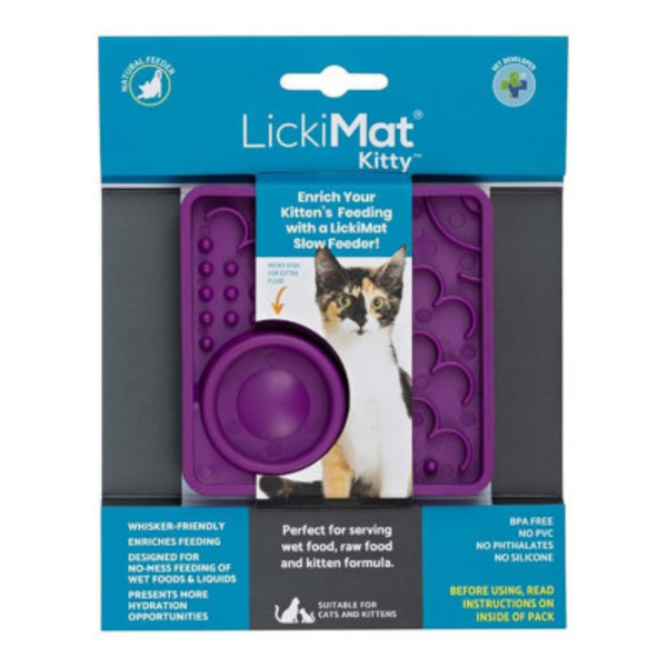 LICKIMAT CAT CLASSIC KITTY PURPLE