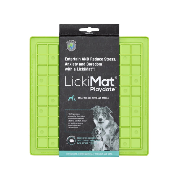 LICKIMAT DOG CLASSIC PLAYDATE GREEN