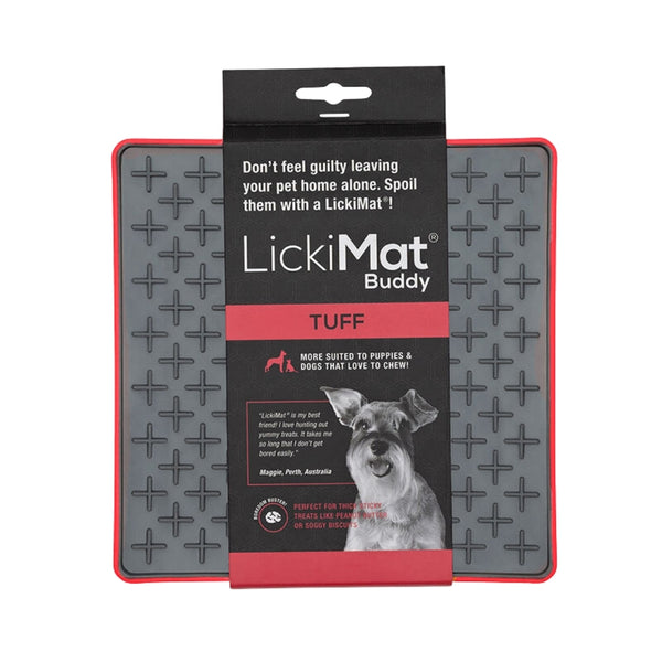 LICKIMAT DOG TUFF BUDDY RED