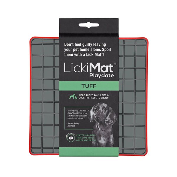 Lickimat Dog Tuff Playdate Red