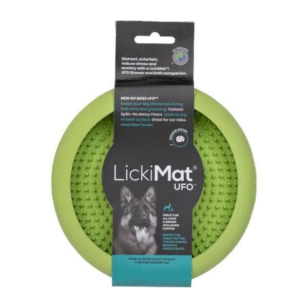 LICKIMAT DOG UFO GREEN