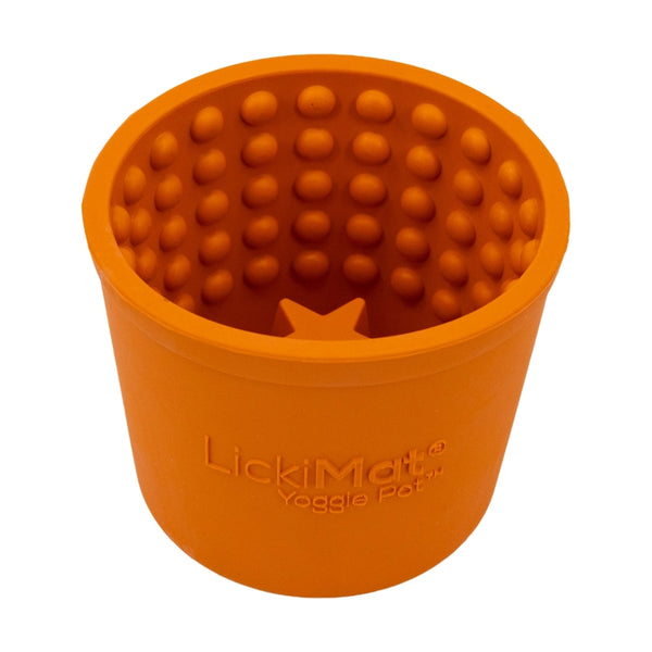 LICKIMAT YOGGIE POT ORANGE