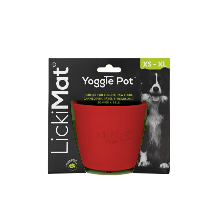 Lickimat Yoggie Pot Red
