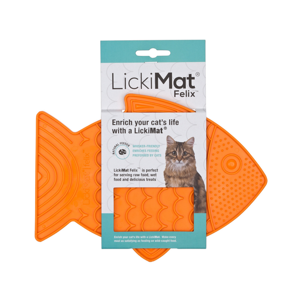 LICKIMAT CAT FELIX ORANGE