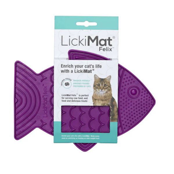 LICKIMAT CAT FELIX PURPLE