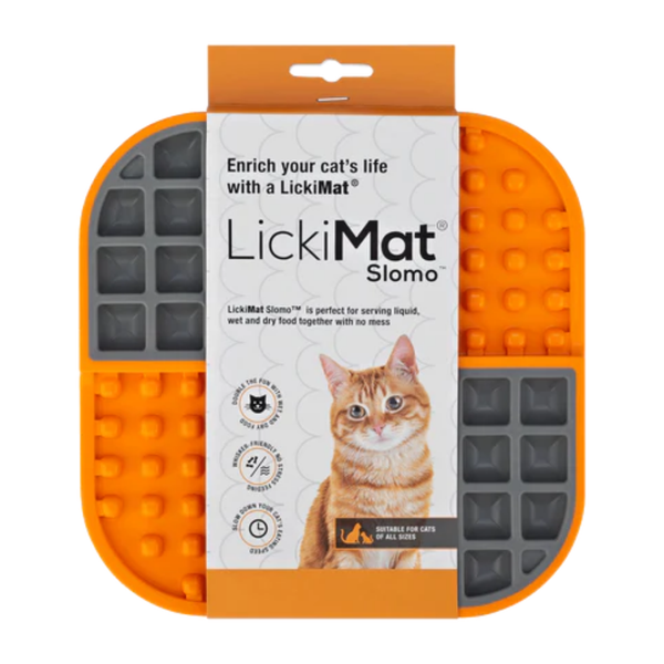 LICKIMAT CAT SLOMO ORANGE