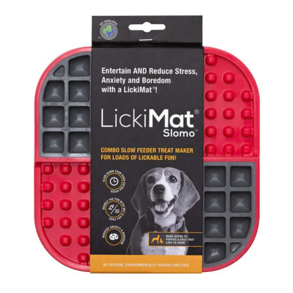 LICKIMAT CAT SLOMO RED