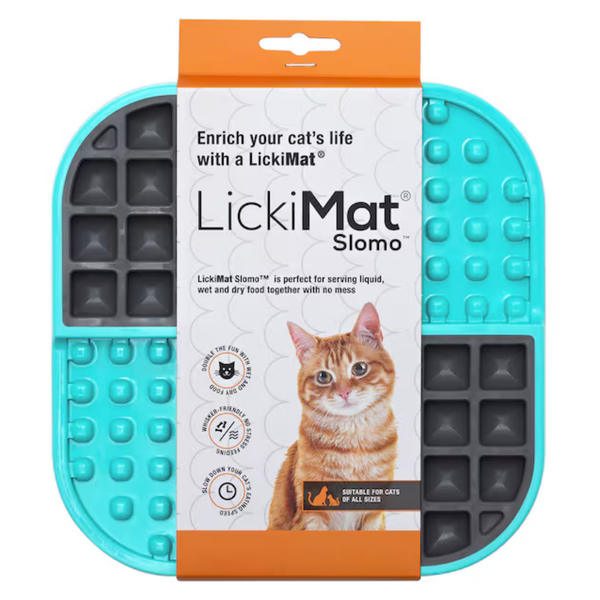 LICKIMAT CAT SLOMO TURQUOISE