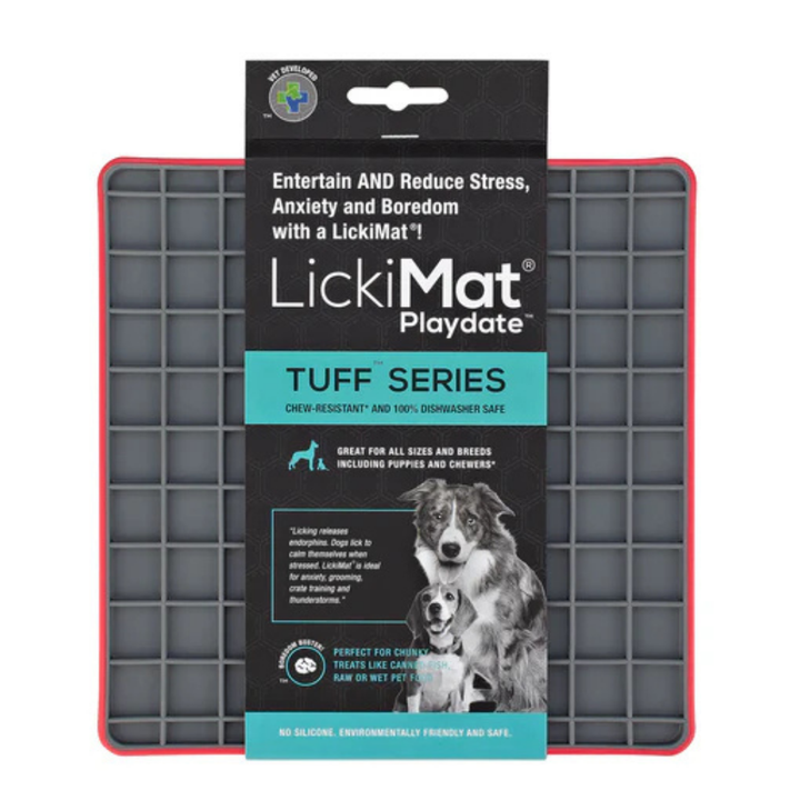 Lickimat Cat Tuff Playdate Red