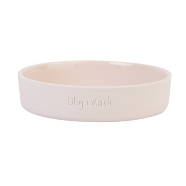 LILLY + DASH CAT BOWL ROSE QUARTZ 265ML