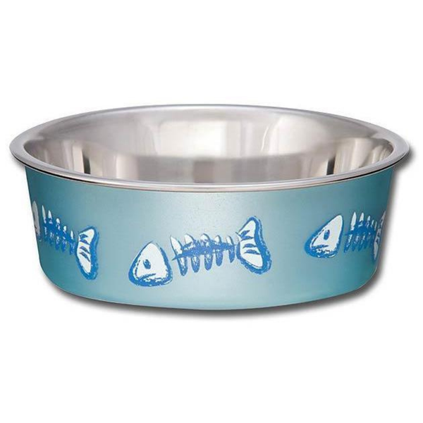 LOVING PETS CAT BELLA BOWLS FISH-BLUE X-SMALL