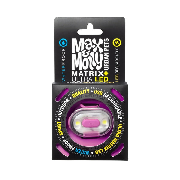 Max & Molly Matrix Ultra LED Safety Light - Pink