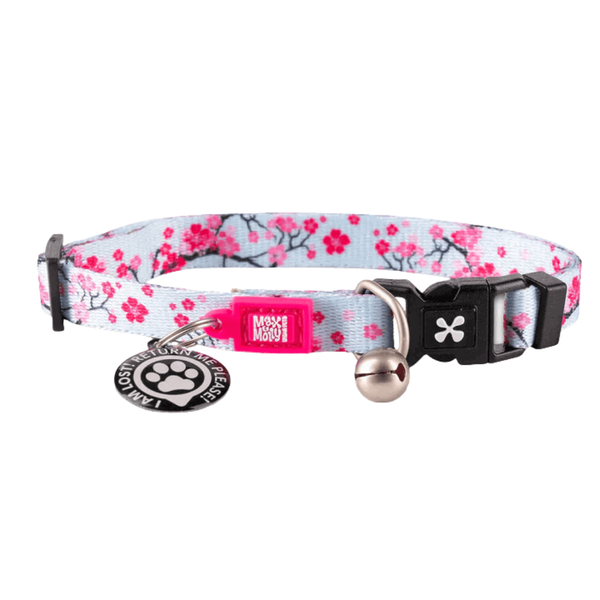 Max & Molly Smart ID Cat Collar - Cherry Bloom