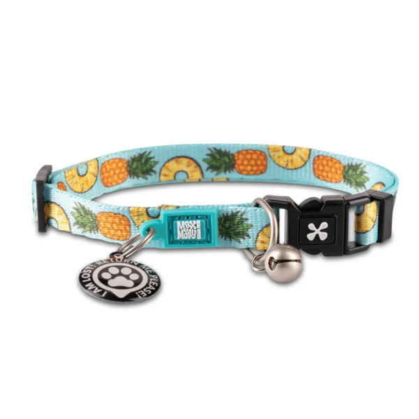 MAX & MOLLY SMART ID CAT COLLAR - SWEET PINEAPPLE