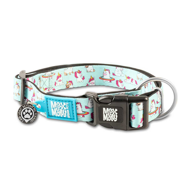 MAX & MOLLY SMART ID CAT COLLAR - UNICORN