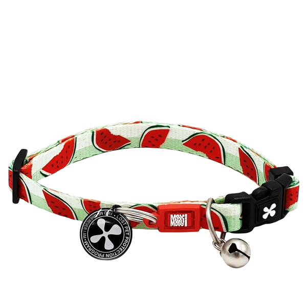 MAX & MOLLY SMART ID CAT COLLAR - WATERMELON