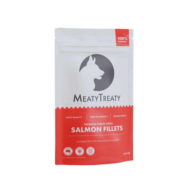 Meaty Treaty Freeze Dried Salmon Fillet Dog & Cat 80g