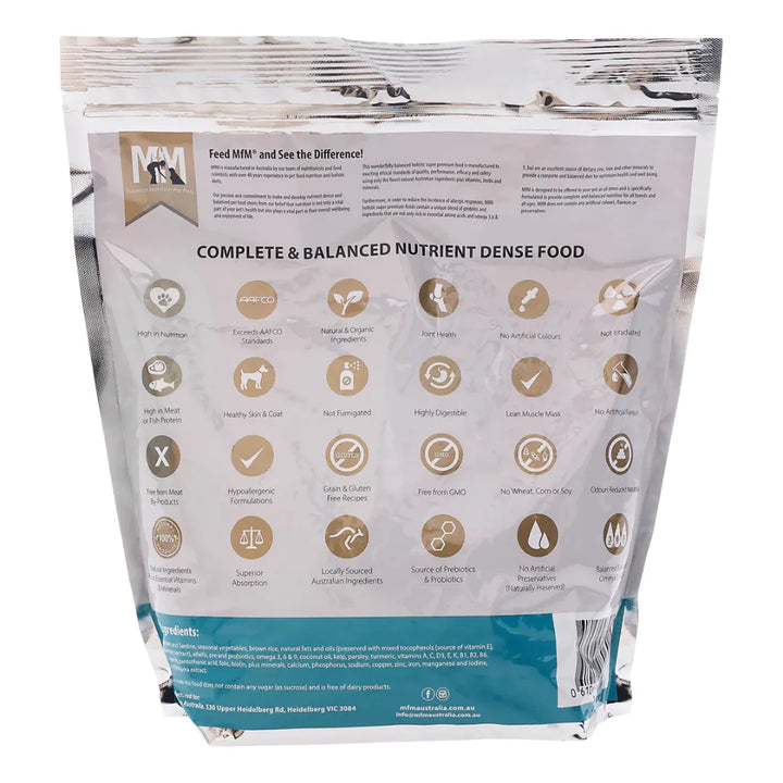 MFM DOG SALMON & SARDINE GLUTEN FREE BLUE 2.5KG back