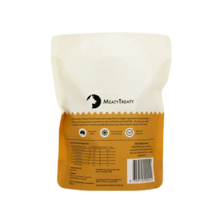 Meaty Treaty Freeze-Dried Beef Hearts 100g back