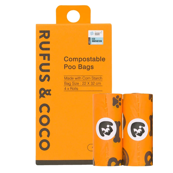 RUFUS AND COCO DO GOOD BIODEGRADABLE POO BAGS